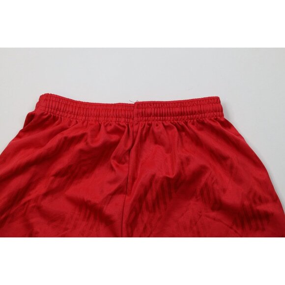 Vtg 90s Streetwear Mens Small Running Jogging Soccer Shorts Red Polyester USA - Picture 8 of 10